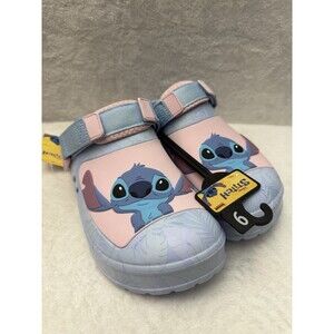 Disney Stitch Women’s Size 9 Pink Blue Clogs Slip On Shoes